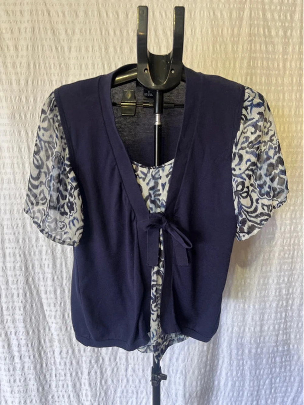 August Silk Sz Med Silk/Cotton Top